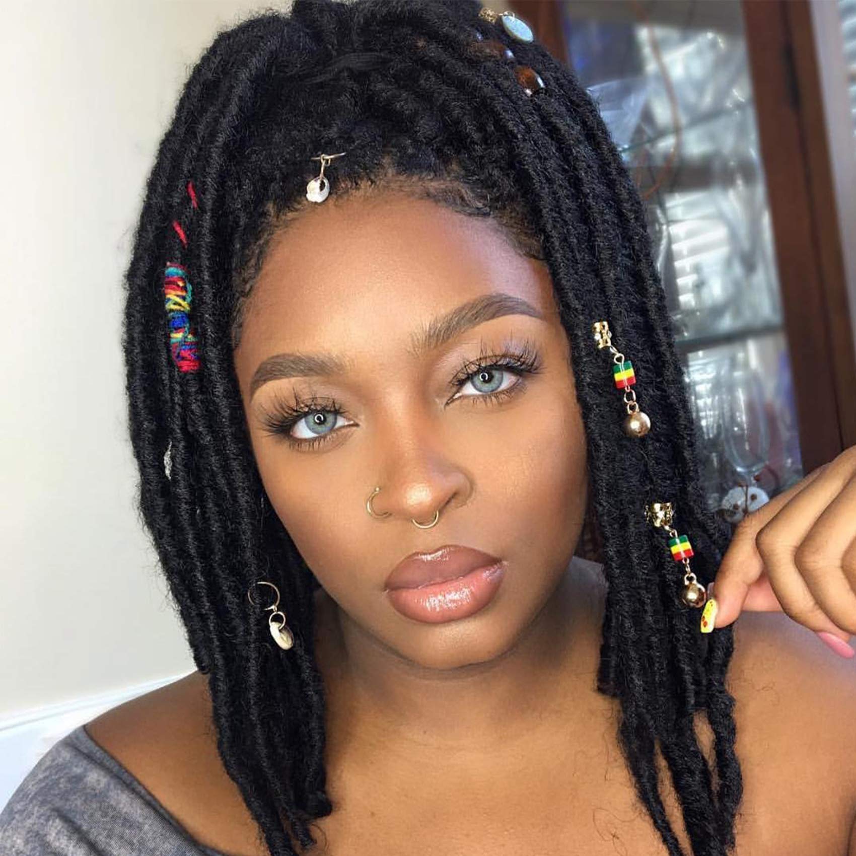 Callia 14 Inch Dreadlock Crochet Hair - 6 Packs Synthetic Dreadlocks for Black Women | Faux Locs, Bomba Braiding Hair, Natural Black 1B Color | Perfect for Protective Styles, Everyday Wear & Special Occasions