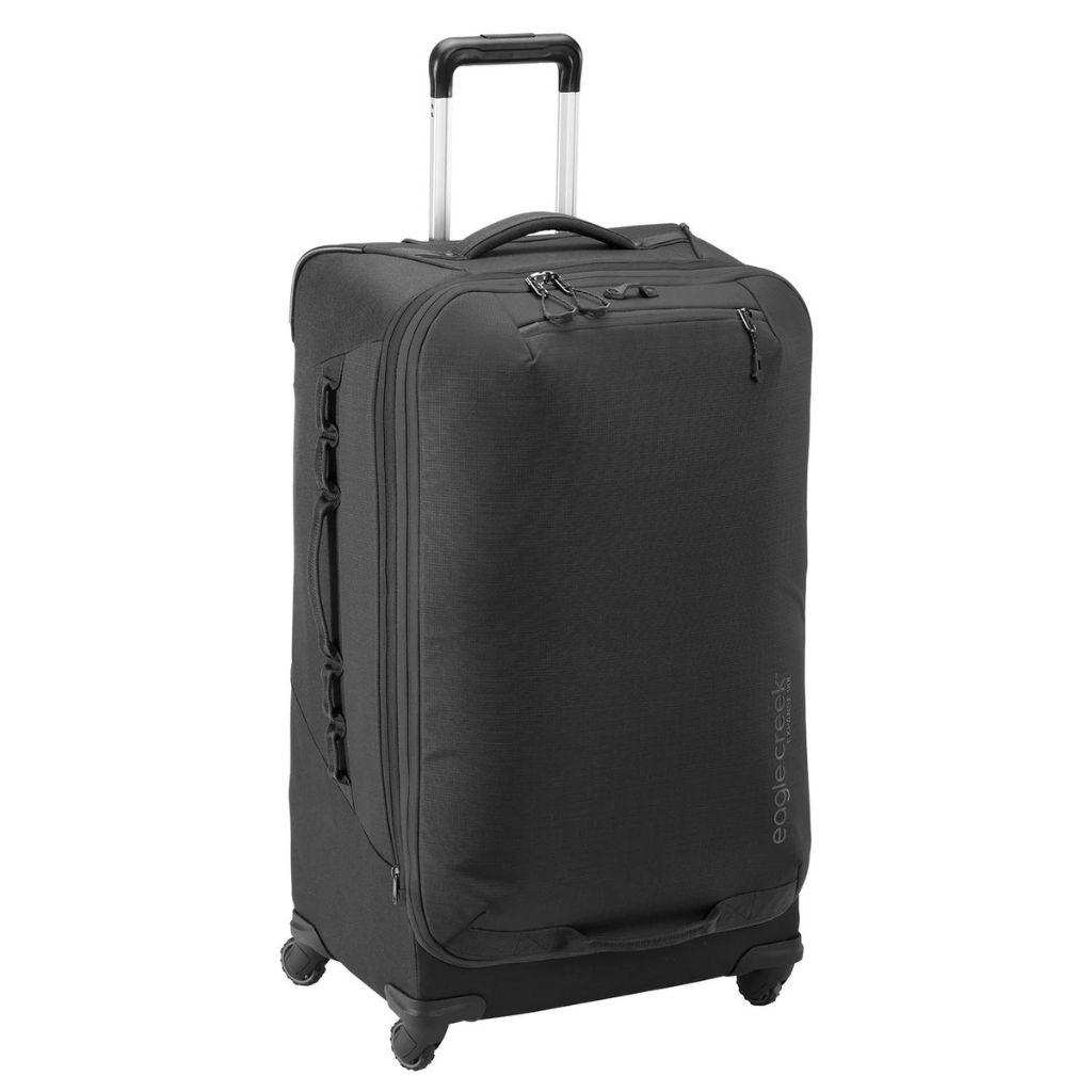 Eagle Creek Expanse 4 Wheel 75cm Large Spinner Luggage Black - Durable Expandable Suitcase for International Travel & Business Trips