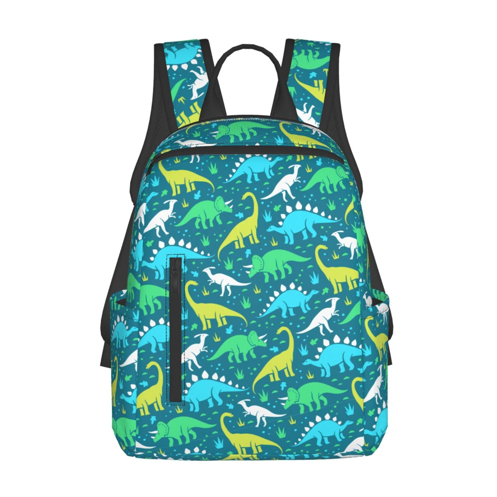 Dinosaur Backpack for Adults - Colorful Dino Laptop Backpack for Men & Women, Travel Daypack for Work, School & Outdoor Adventures