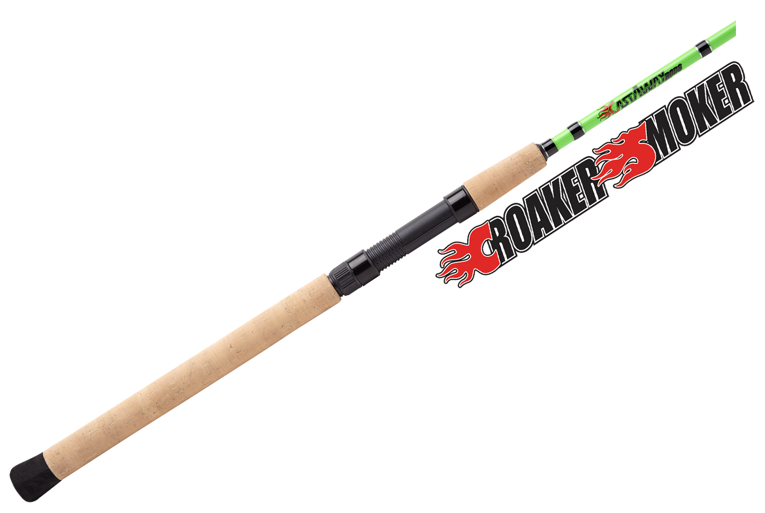 Croaker Smoker CS76S Medium Spinning Fishing Rod - Perfect for Saltwater & Freshwater Fishing, Surf Casting, and Kayak Angling