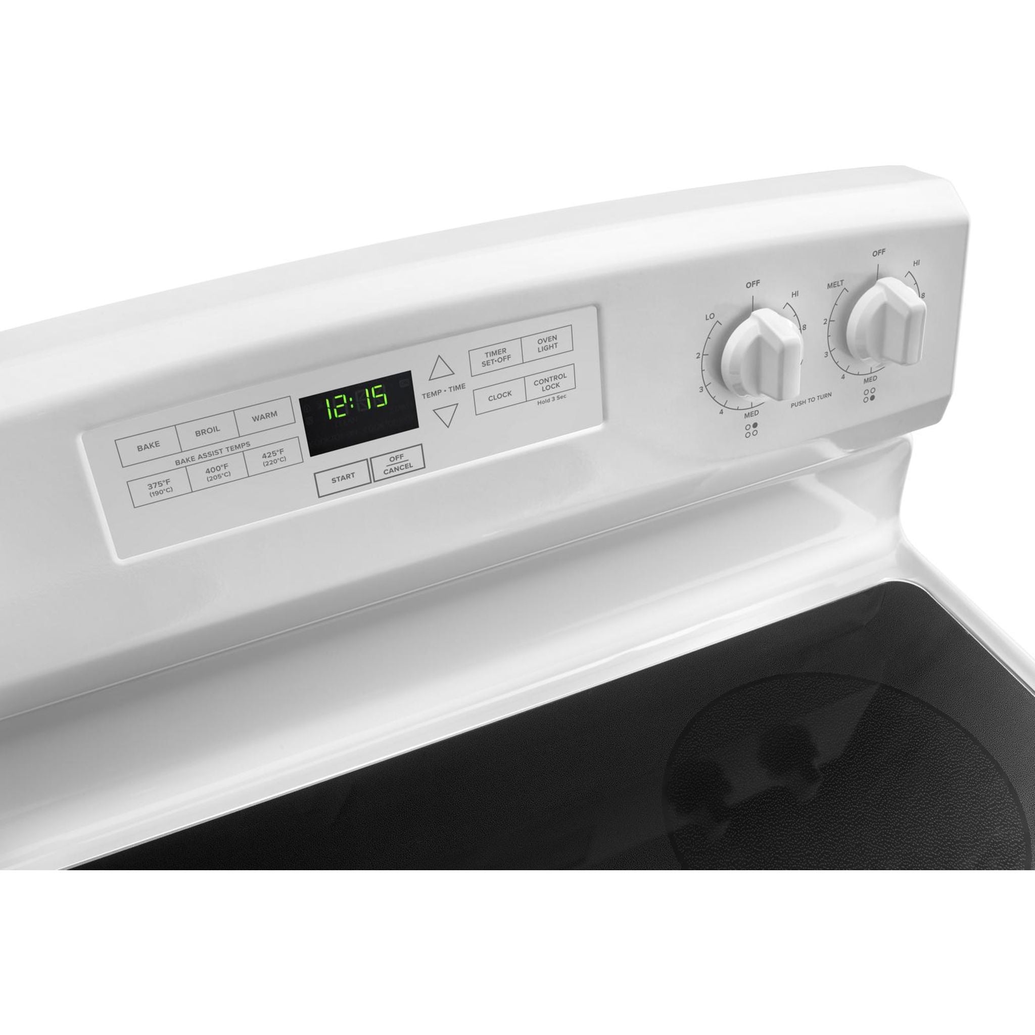 Amana 30 Inch Electric Range YAER6303MFW - White Freestanding Stove with Self-Cleaning Oven & 4 Burners - Perfect for Home Kitchen, Apartment Cooking & Small Space Living