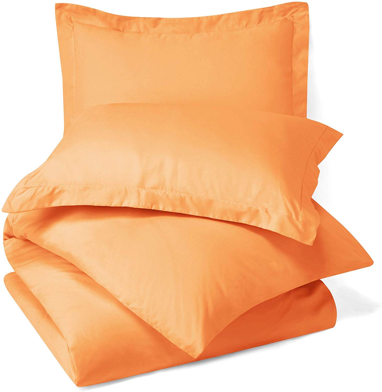 Premium Organic Cotton 2-Piece Bedding Set - 300 GSM, 1100 Thread Count, Full XL Duvet Cover & Comforter (Orange) - Ultra Soft & Breathable for All-Season Comfort - Perfect for Master Bedrooms, Guest Rooms & Cozy Home Decor