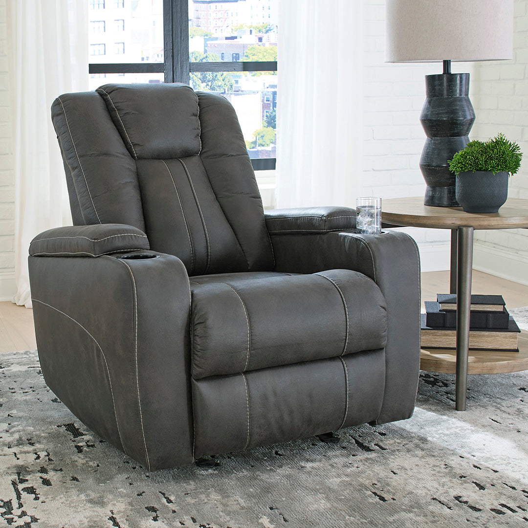 Batavia Manual Glider Recliner Chair - Comfortable Rocking & Reclining Living Room Chair for Nursery, Bedroom & Relaxation