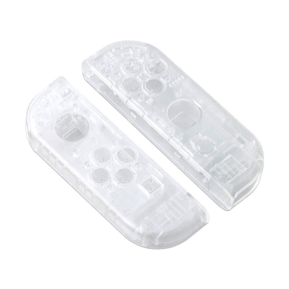 Clear Protective Housing Shell Case with Middle Frame for Nintendo Switch & Joy-Con Controllers - Durable Replacement Cover for Gaming, Travel & Home Entertainment
