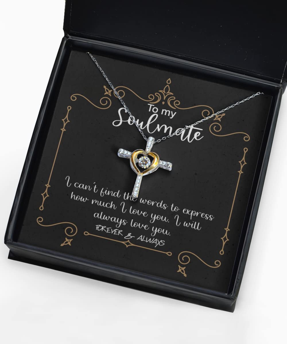 Zapbest 14K Gold Plated Cross Dancing Necklace - Romantic Gift for Wife, Girlfriend, Soulmate | Birthday, Anniversary, Valentine's Day Jewelry | Perfect for Special Occasions & Everyday Wear