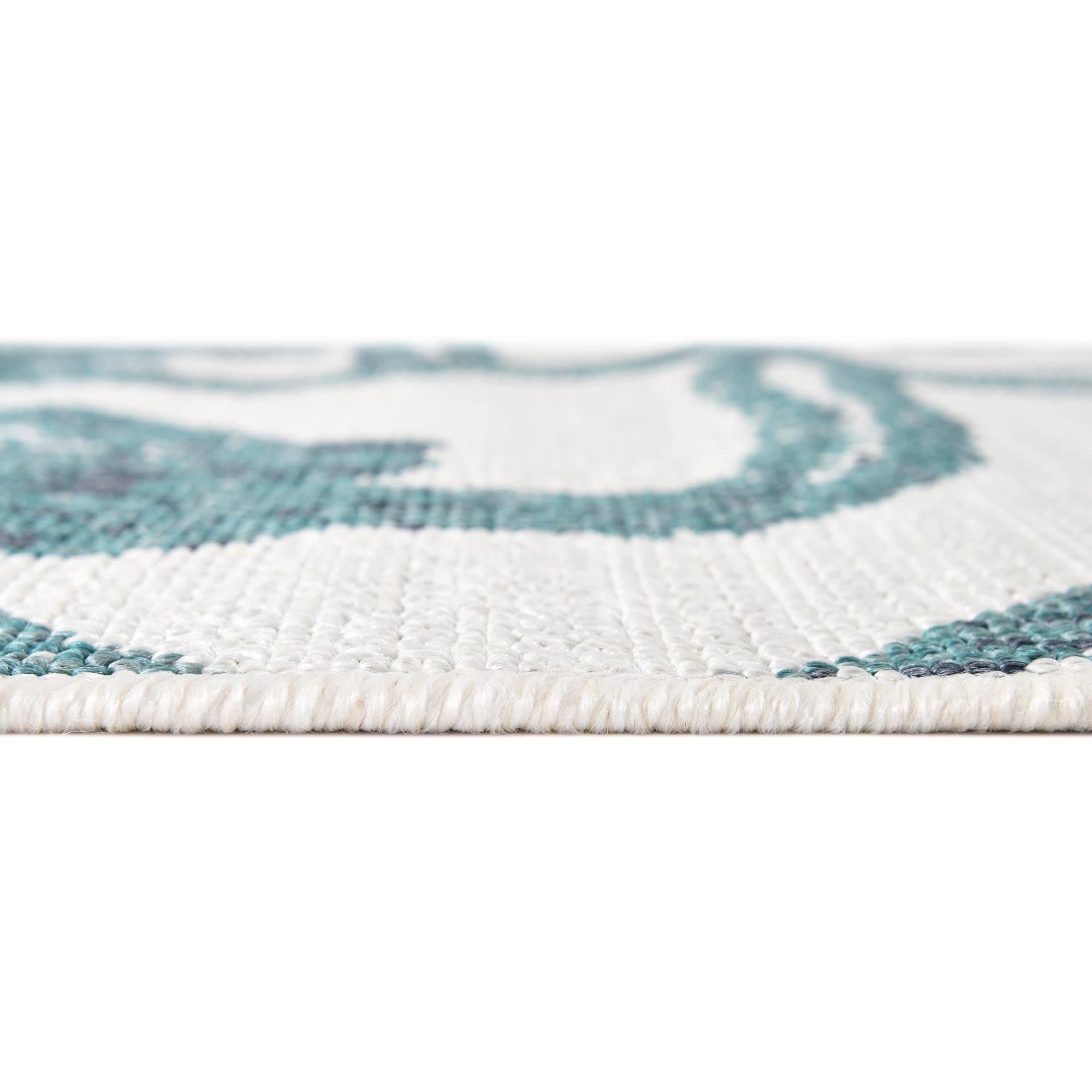 Unique Loom Outdoor Coastal Collection Area Rug - Tethered 7'10