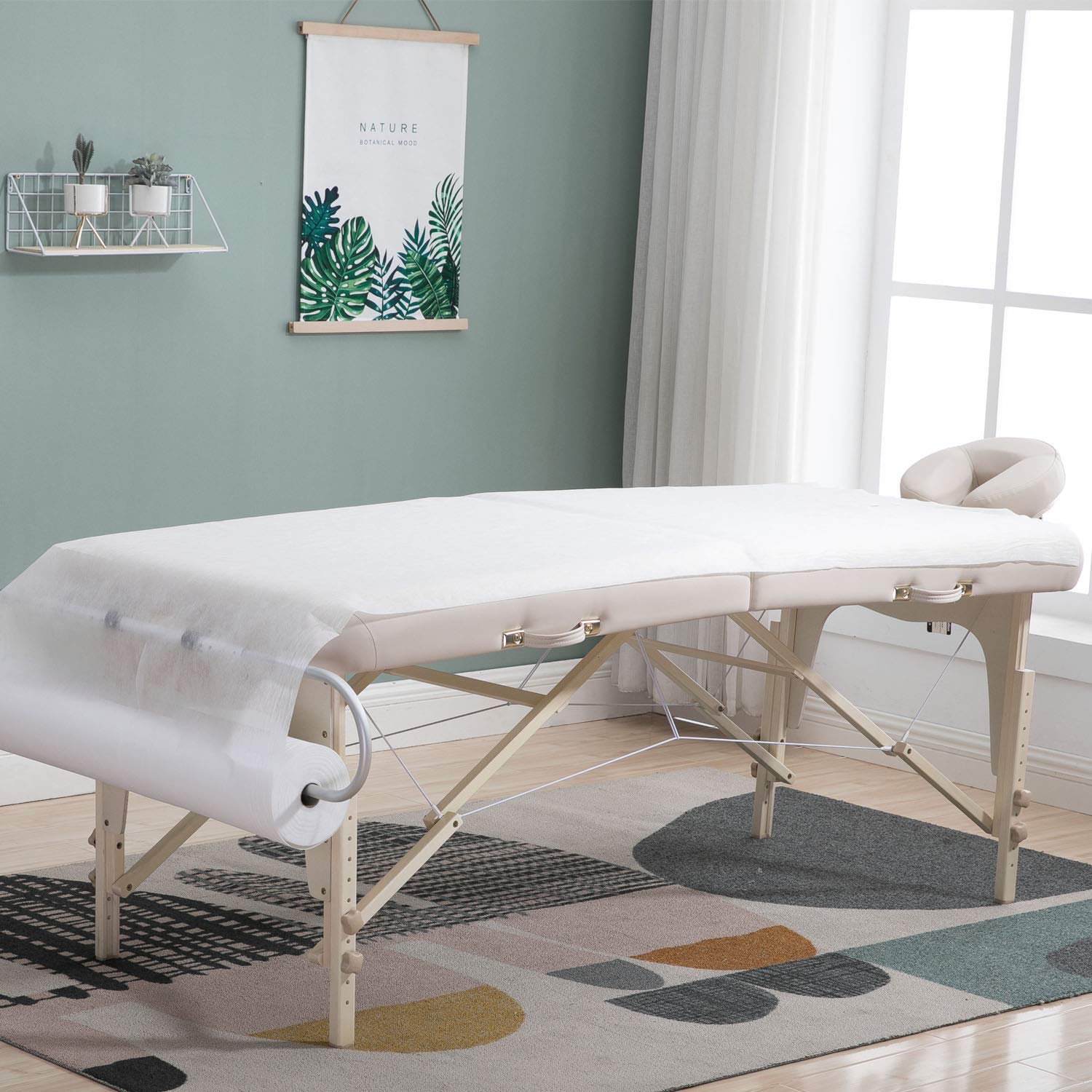 Disposable Non-Woven Perforated Massage Table Cover Sheet Roll - 31.5