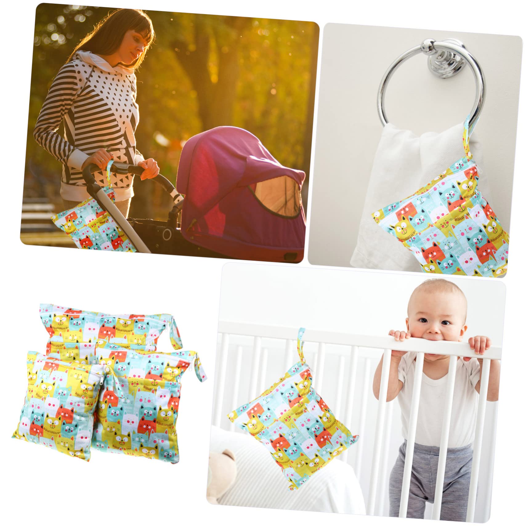 HAPINARY Printed Diaper Bag - Large Waterproof Baby Nappy Organizer with Multiple Pockets for Diapers, Wipes & Essentials | Perfect for Travel, Daycare & On-the-Go Parents