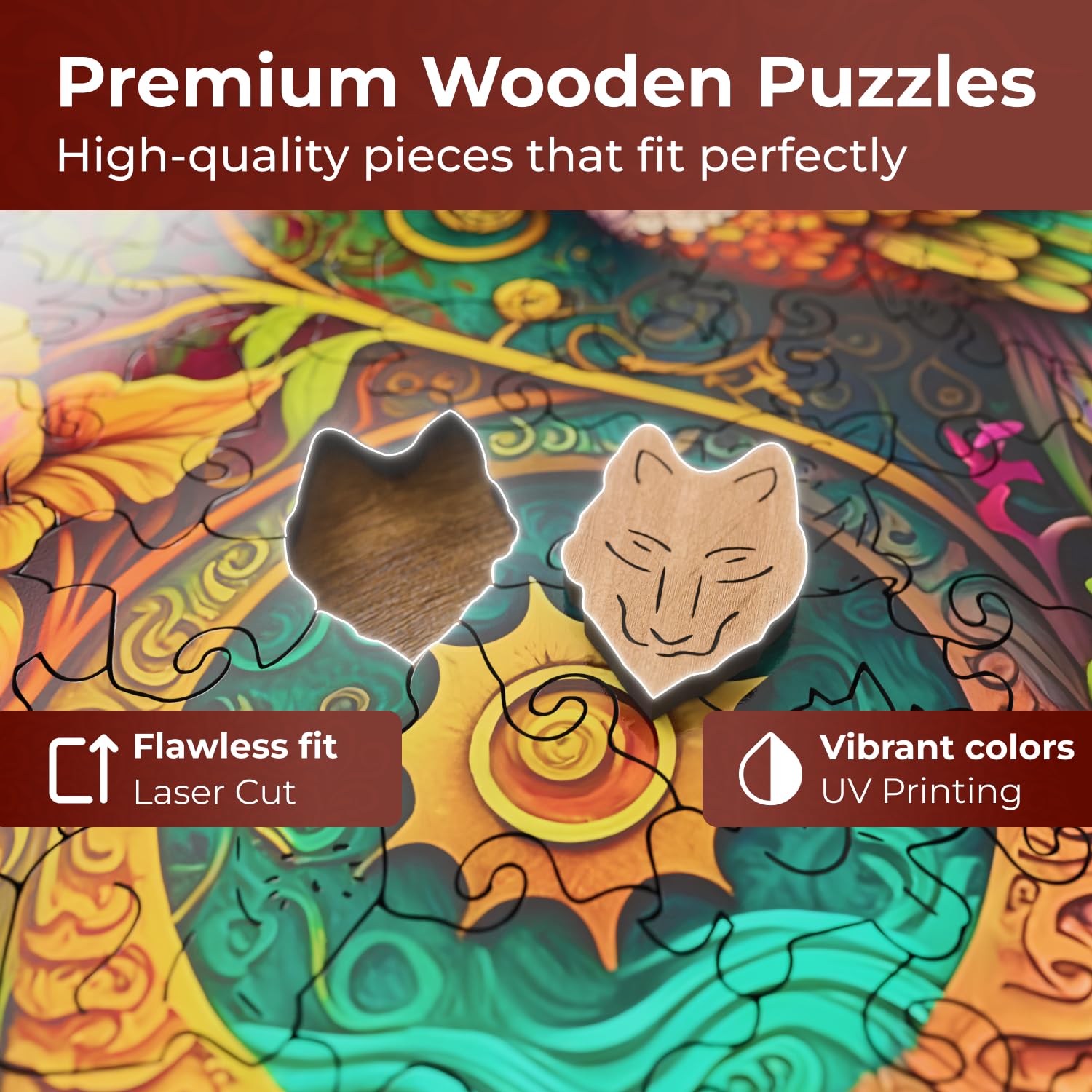 Hummingbird Wooden Jigsaw Puzzle for Adults - 114 Piece A4 Nectar Quest Puzzle with Unique Animal Shape - 7.7