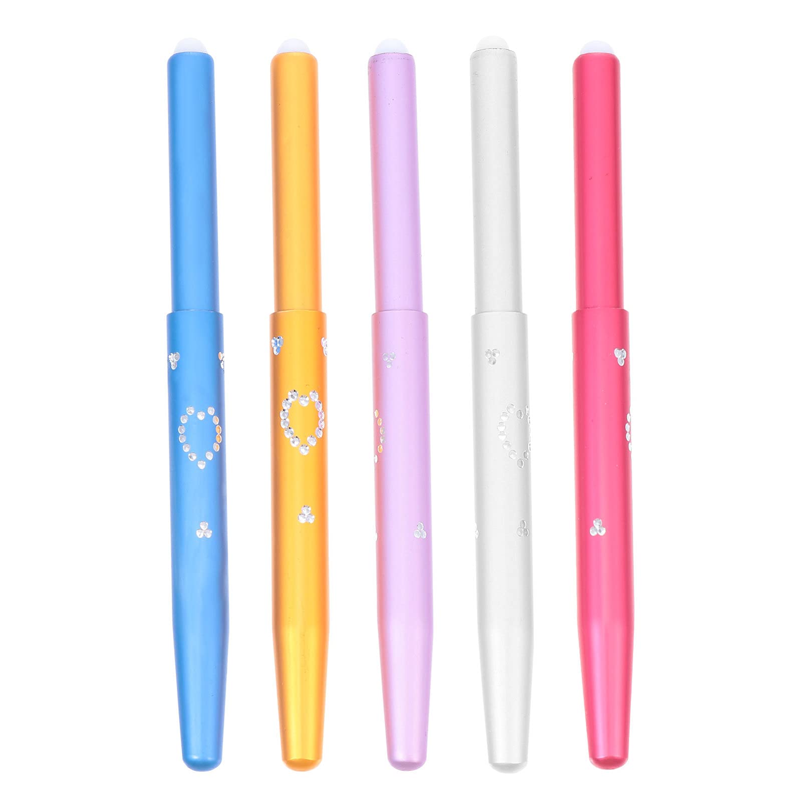 Beaupretty Retractable Lip Brush for Lipstick - Professional Double Ended Makeup Brush Set (5pcs, Random Colors) - Perfect for Travel, Makeup Kits & On-the-Go Touch Ups