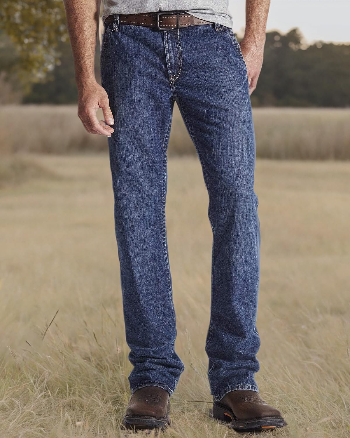 Ariat Men's FR M4 Relaxed Workhorse Boot Cut Jeans - Flame Resistant Work Pants for Construction, Farming & Outdoor Jobs