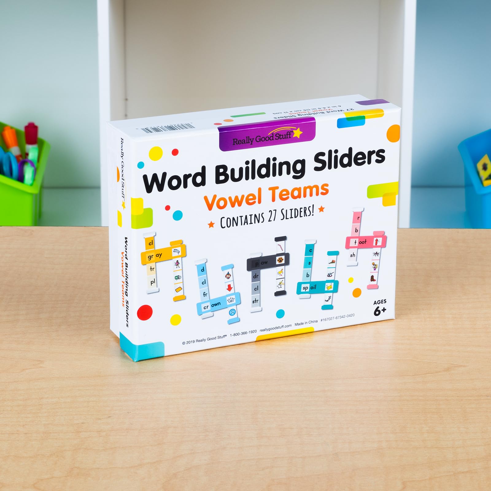 Vowel Teams Word Building Sliders - 27 Phonics Learning Tools for Kids | ELA Classroom Essentials | 1st 2nd 3rd Grade Reading Activities | Perfect for Homeschool & Elementary School Teachers