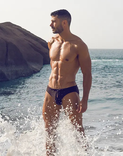 2Eros Textured Swim Brief for Men - Comfortable & Stylish Quick-Dry Swimwear for Beach, Pool & Vacation - Perfect for Swimming, Sunbathing & Water Sports