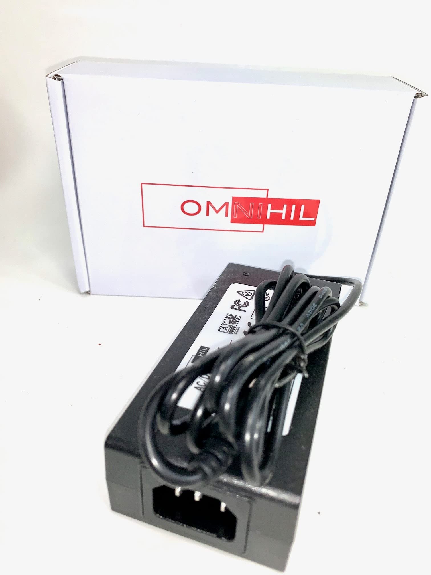 UL Listed OMNIHIL 8ft AC/DC Power Adapter for iDPRT SP320 Thermal Label Printer - Perfect for Shipping, Warehouse & Retail Label Printing
