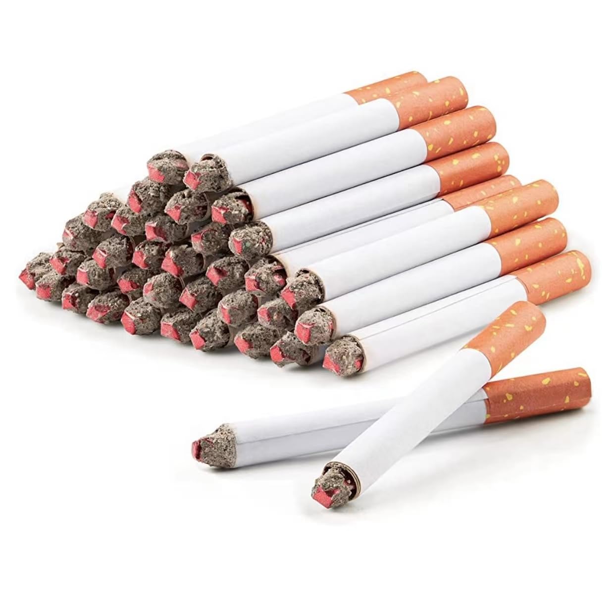 3.25 Inch Realistic Fake Cigarettes (Pack of 6) - Durable Faux Cigs for Themed Parties, Halloween Costumes, Theater Performances & Movie Props - Smoke-Free Alternative for Actors & Cosplay