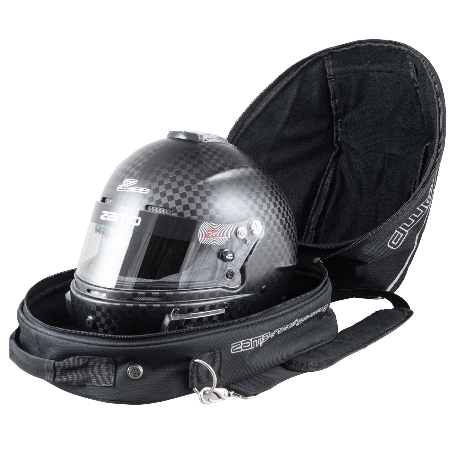 Zamp Racing Helmet Bag with Built-in Cooling Fan - Durable Storage & Transport Case for Motorcycle, ATV, and Racing Helmets - Perfect for Track Days, Travel, and Outdoor Adventures
