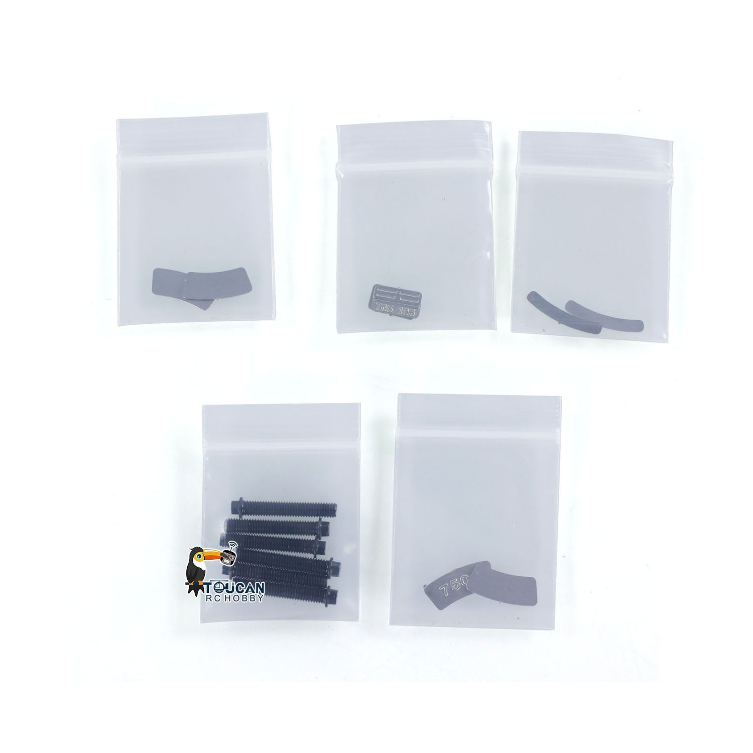 LESU 1/14 Scale Metal Counterweight Block Kit - Brass & Aluminum Alloy Accessories for AOUE 1050 Hydraulic RC Tractor - DIY Agricultural Model Car Upgrade - Perfect for RC Farming Simulation and Heavy Duty Tractor Customization