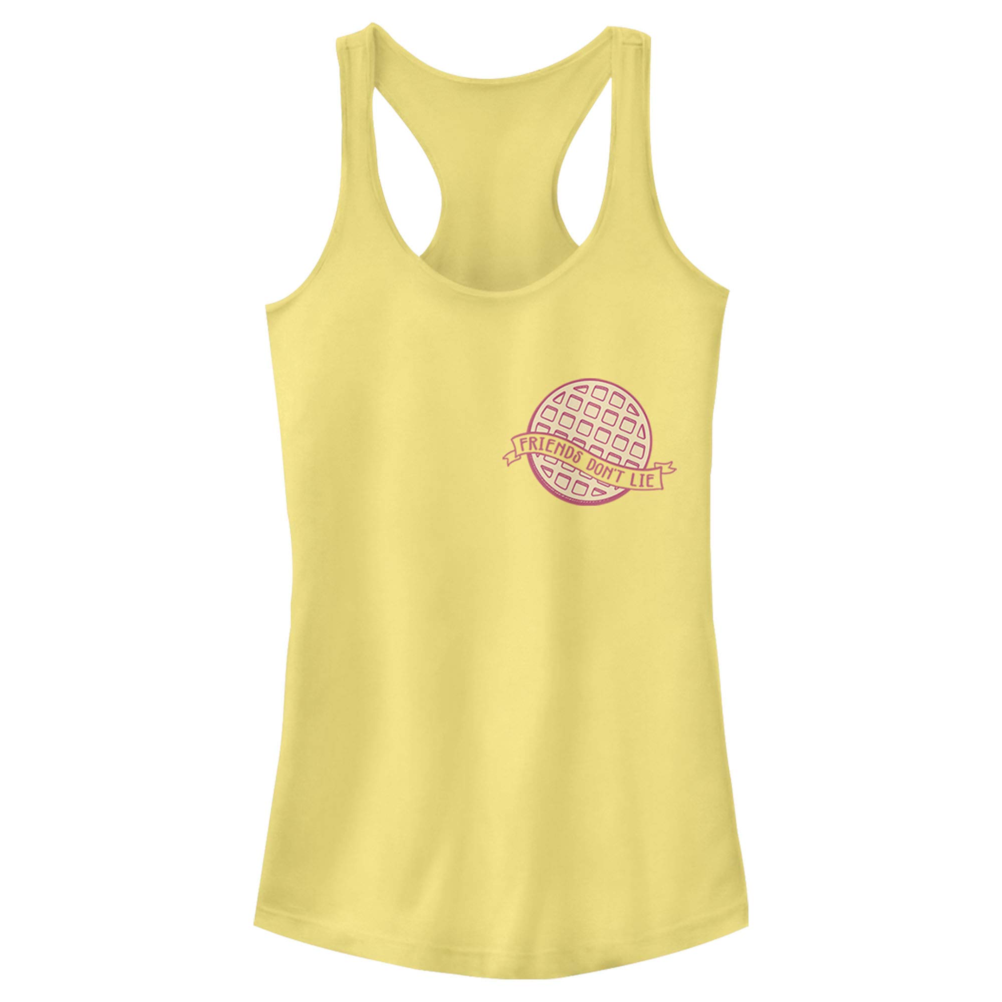 Stranger Things Waffle Pocket Racerback Tank Top for Women | Soft Vintage-Inspired Graphic Tee | Perfect for Casual Wear, Cosplay & 80s Theme Parties