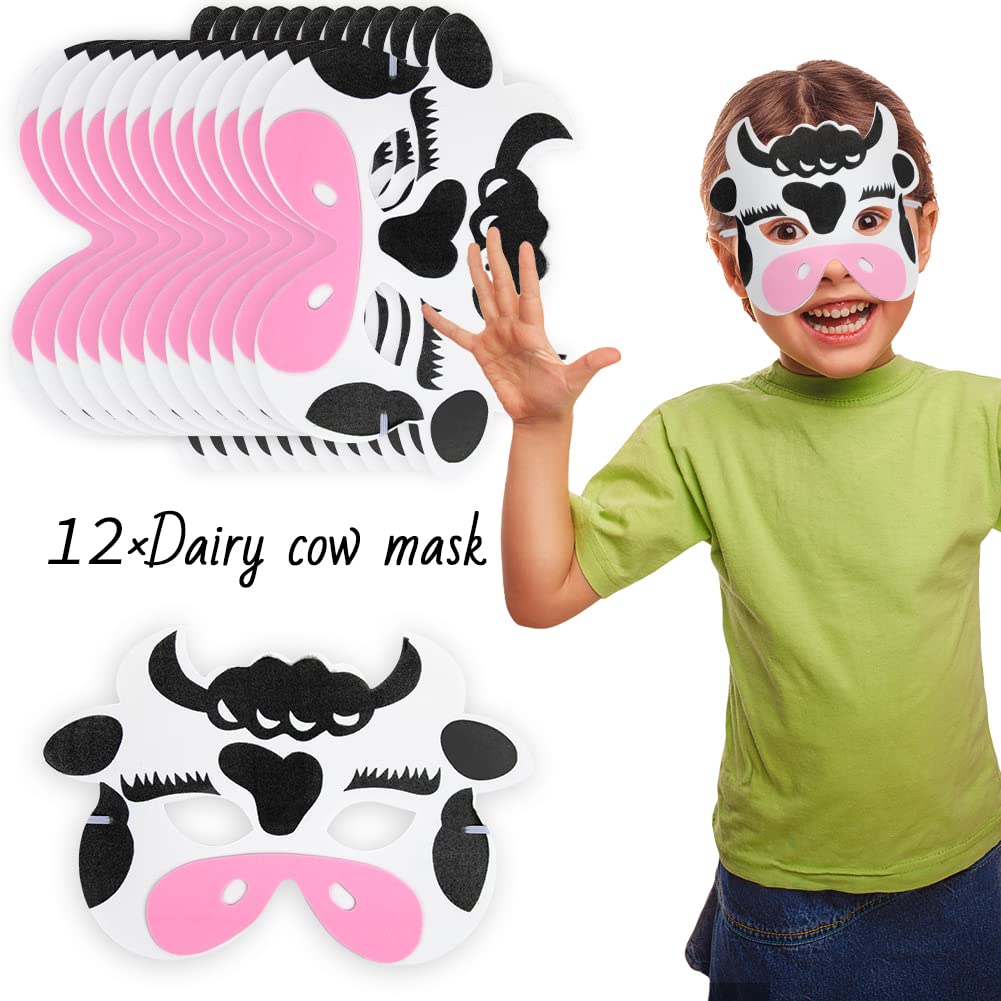 Fozi Cozi 134PCS Farm Animal Party Favors Set for Kids Ages 4-8 - Cow Themed Birthday Party Supplies & Baby Shower Goodie Bag Fillers with Keychains, Stickers, Necklaces | Perfect for Farm Birthday Parties, Classroom Rewards & Party Favors