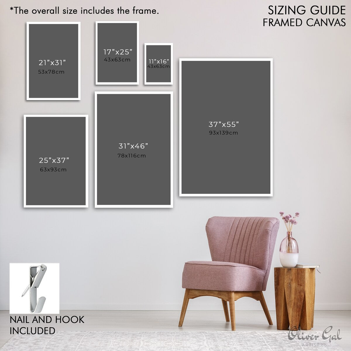 Elegant Pink Framed Canvas Wall Art Print - Modern Dessert & Drink Theme for Dining Room Decor | Perfect for Kitchen, Living Room, and Home Decoration