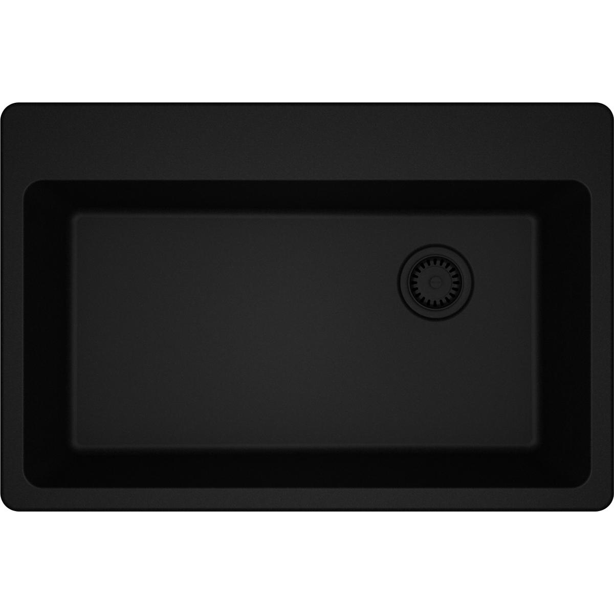 Elkay Quartz Classic 33 x 22 x 9.5 Inch Single Bowl Drop-In Kitchen Sink - Durable & Stylish for Modern Homes, Perfect for Cooking & Dishwashing