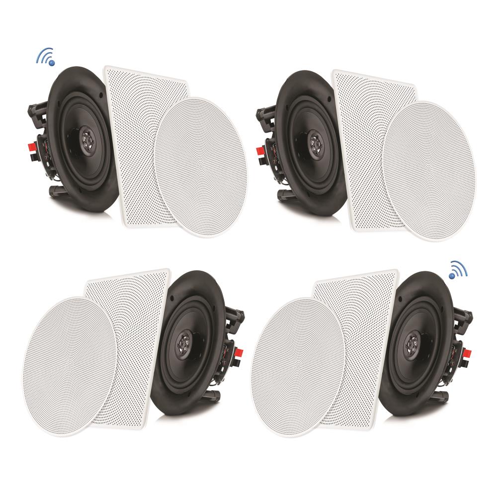 5.25'' Bluetooth Ceiling Speakers for Home - Wireless In-Ceiling Audio System for Living Room, Bedroom, Kitchen & Office