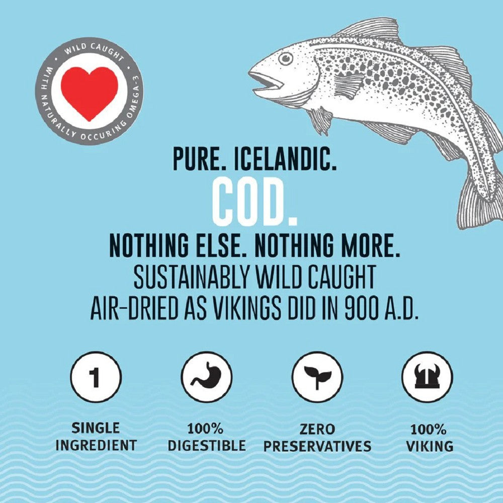 Premium Cod Fish Skins Dog Treats - All-Natural, High-Protein Chews for Dental Health & Training - Perfect for Small, Medium & Large Breeds - Great for Rewards, Chewing & Playtime