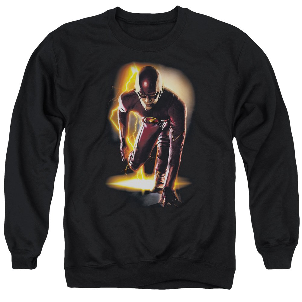 The Flash Ready Unisex Crewneck Sweatshirt for Men & Women - Comfortable Cotton Pullover for Casual Wear, Cosplay & Superhero Fans
