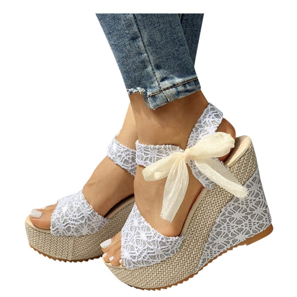 UMIYI Women's Casual Summer Sandals - Hollow Out Ankle Strap Covered Toe Wedge Sandals for Women & Girls | Perfect for Beach, Vacation & Everyday Wear