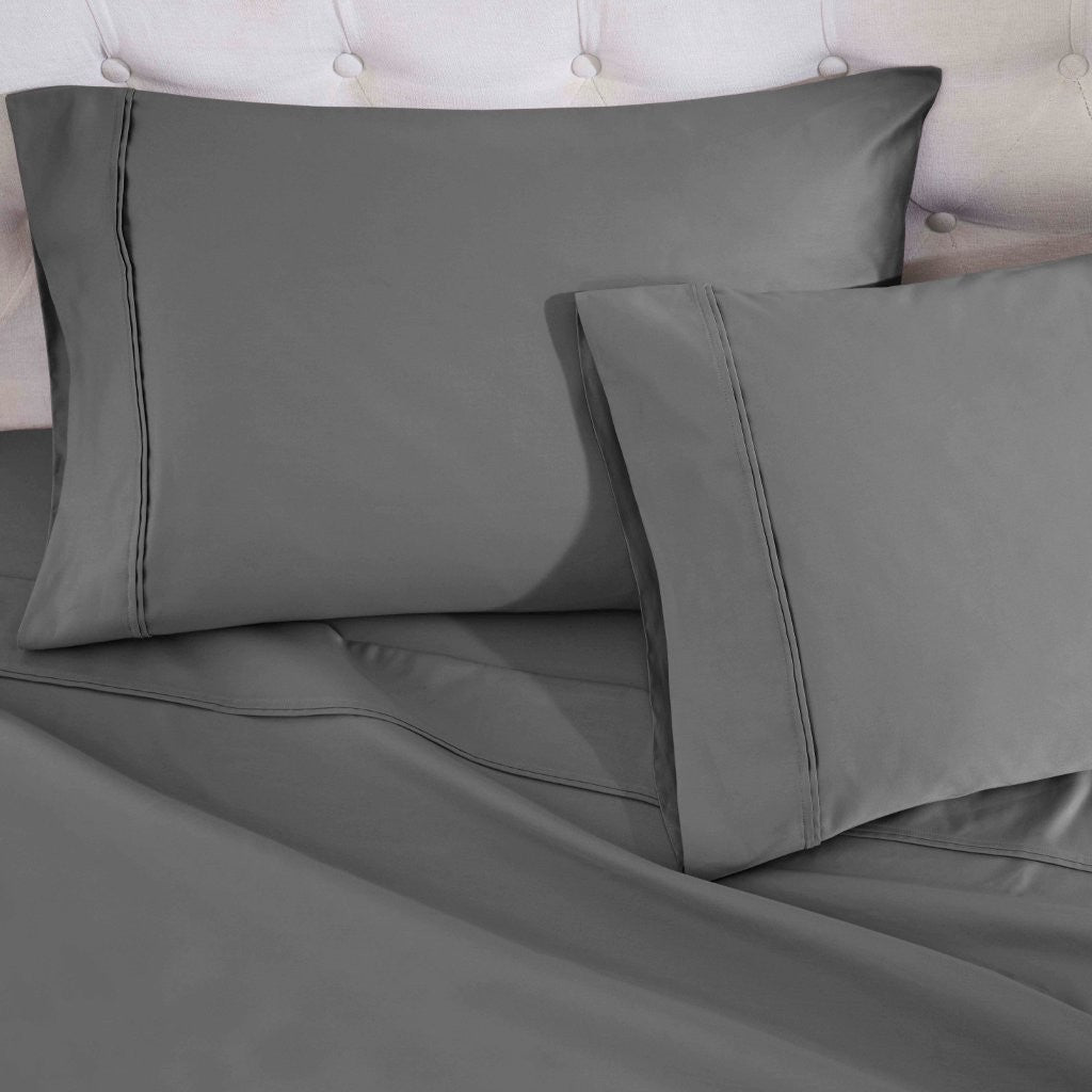 Luxury 1200 Thread Count Egyptian Cotton Deep Pocket Bed Sheet Set - Queen Size, Soft & Breathable for Ultimate Comfort - Perfect for Master Bedroom, Guest Room & Hotel Use