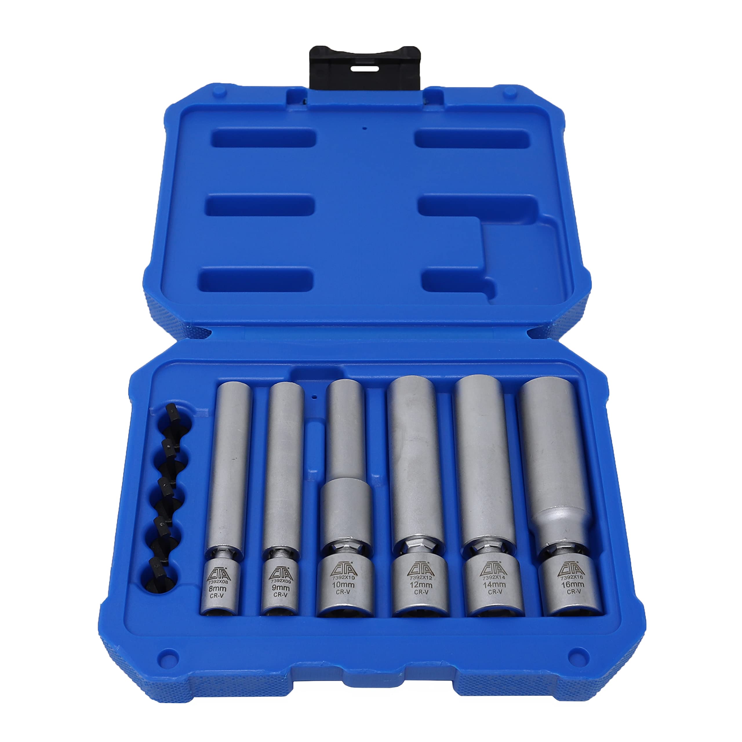 6-Piece Spark Plug & Glow Plug Socket Set - CTA Tools 7392 - Perfect for Automotive Repair, Engine Maintenance & DIY Car Projects