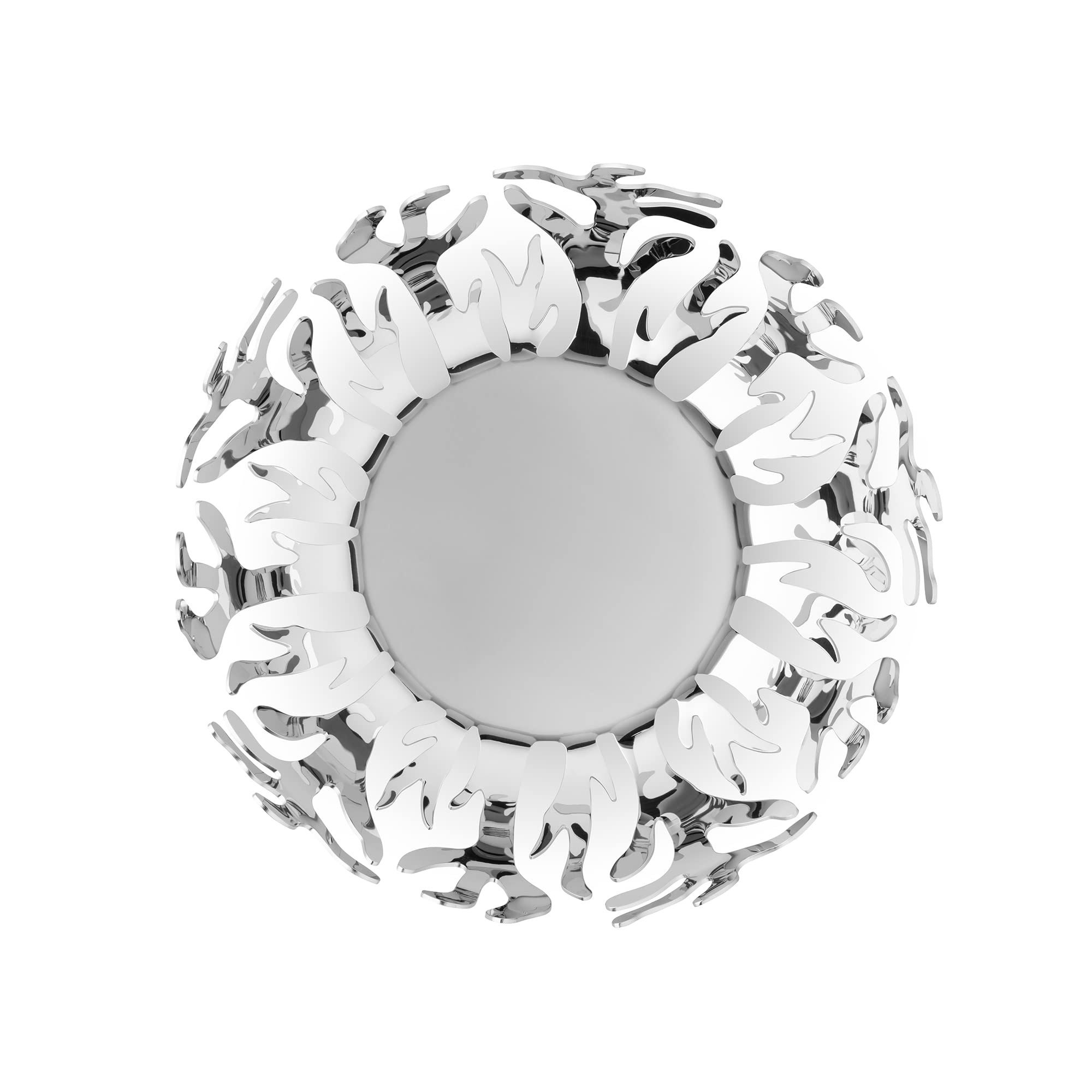 Alessi Mediterraneo 11.5-Inch Stainless Steel Fruit Bowl - Elegant Silver Serving Dish for Fruits, Snacks & Table Decor | Perfect for Kitchen, Dining Room & Party Serving