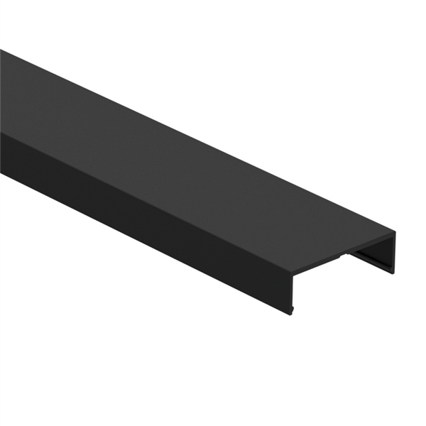 Aluminum Rectangular Handrail - 6100mm Long VISOR Balustrade for Stairs, Balconies, and Decks | Durable & Modern Design