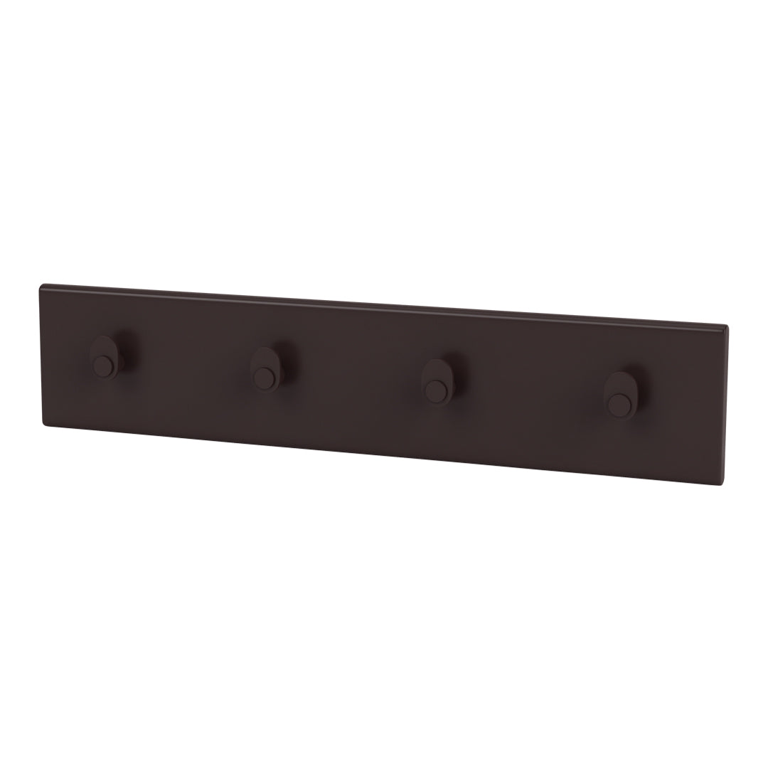 K812 Wall Mounted Coat Rack with 4 Hooks - Space Saving Entryway Organizer for Hats, Jackets & Bags