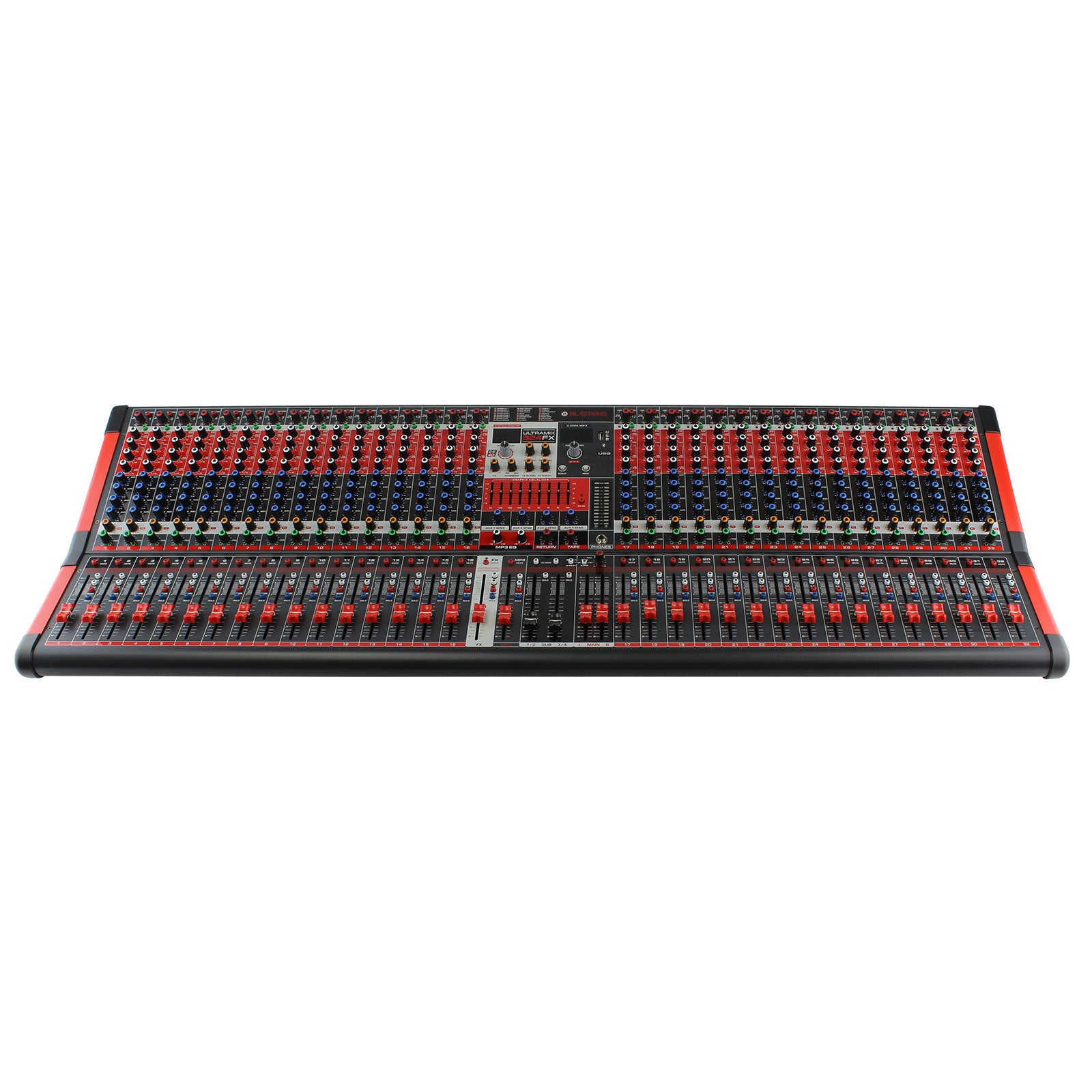 Blastking ULTRAMIX 324FX 32-Channel Professional Analog Stereo Mixing Console for Live Sound, Studio Recording & DJ Performances