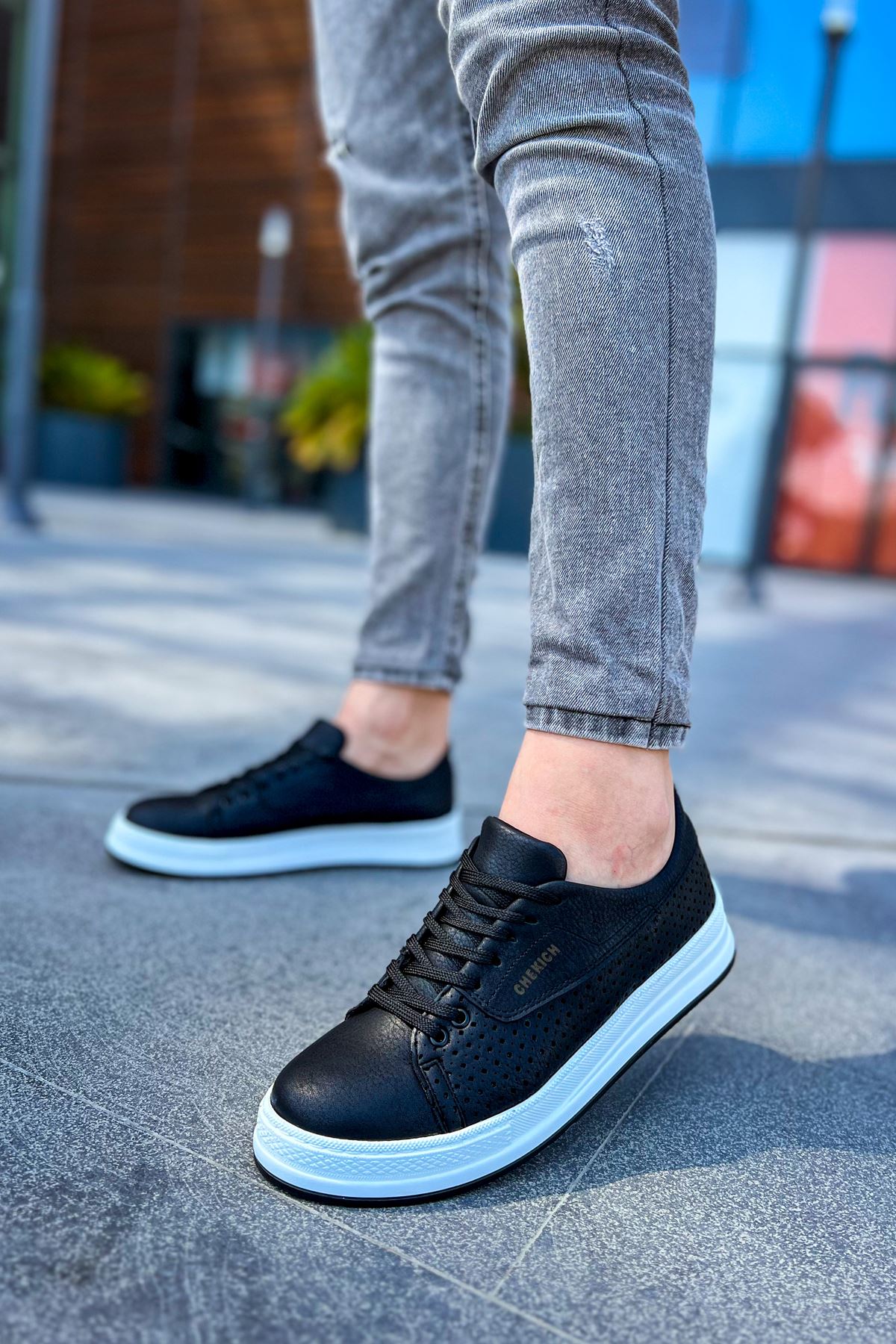 Men's CH043 CBT Cowien Black Casual Shoes - Comfortable & Stylish for Everyday Wear, Work, and Outdoor Activities