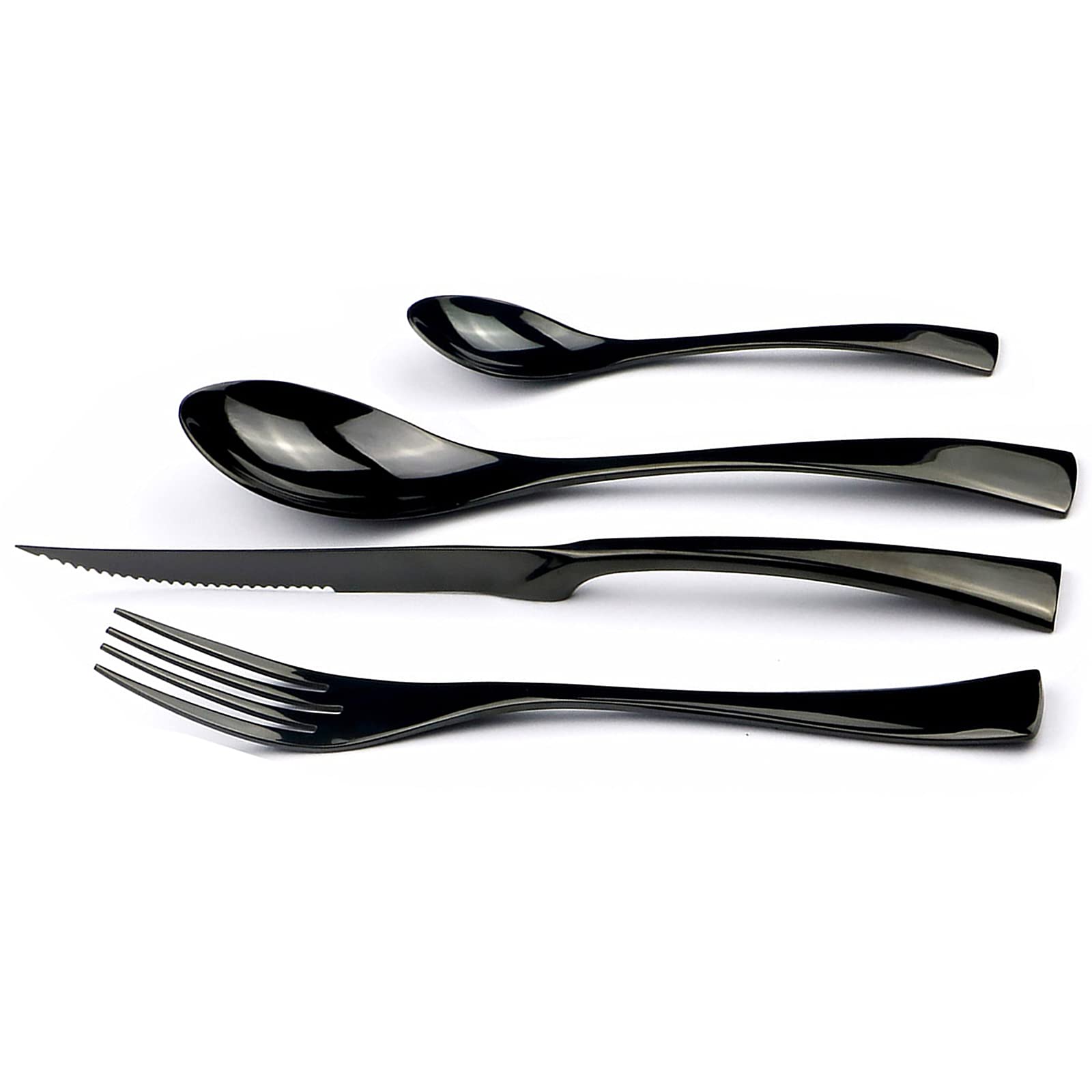 4-Piece Stainless Steel Dessert Forks Set - 18/10 Rust-Proof Salad Forks (7.48 Inches) - Perfect for Cake, Fruit, Pastry & Dinner Parties