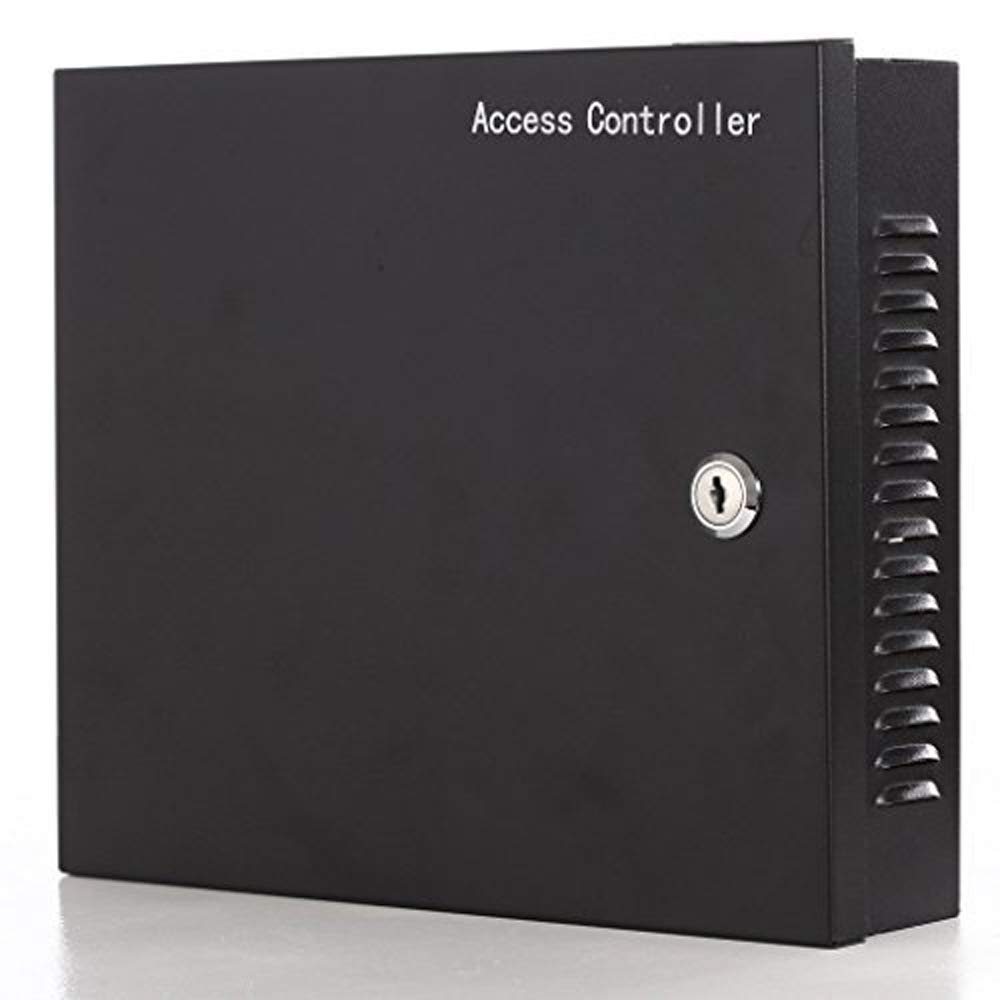MENGQI-CONTROL 1 Door RFID Card Access Control System with 600lbs Magnetic Lock - 110V Power Supply, RFID Reader, Push to Exit Button, USB Enroll Reader, Key Fob & APP Remote Control - Perfect for Office Buildings, Hotels, and Secure Entry Systems