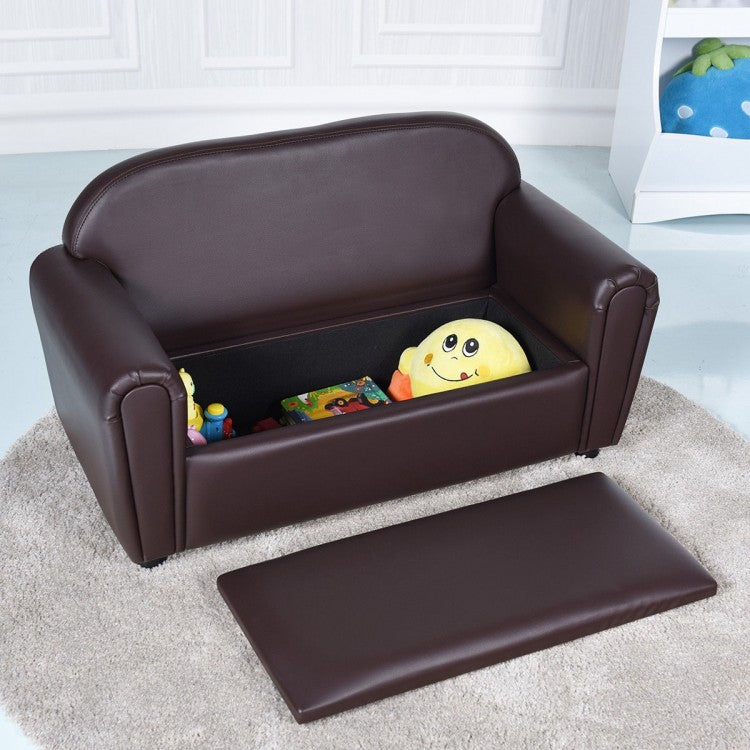 Kids Storage Sofa Armrest Chair - Comfortable & Functional Children's Furniture for Playroom, Bedroom, or Reading Nook