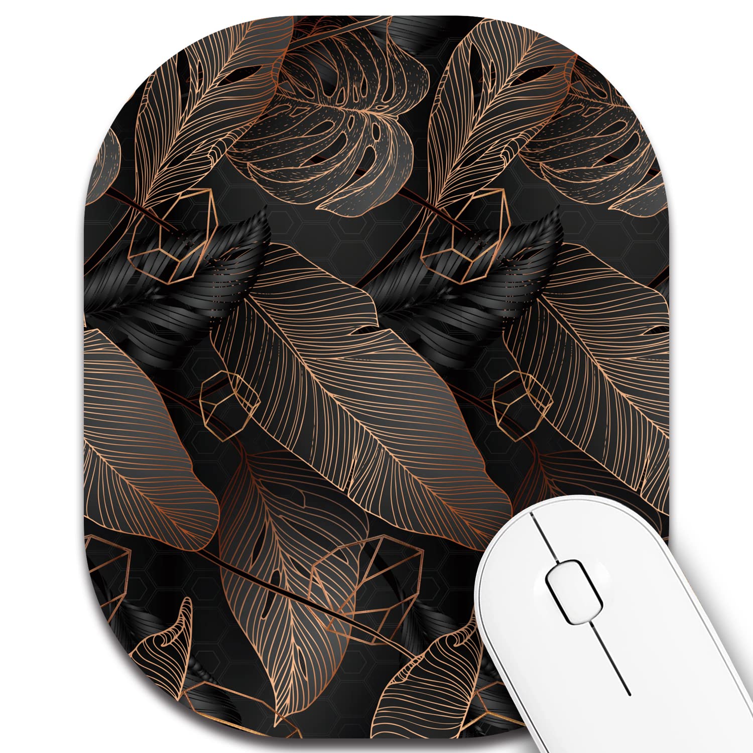 Summer Garden Mini Mouse Pad 6x7 Inch - Non-Slip Rubber Base Waterproof Mouse Mat for Laptop Keyboard Tray & Wireless Mouse - Perfect for Home Office, Travel & Beach Themed Desks (Shell Design)