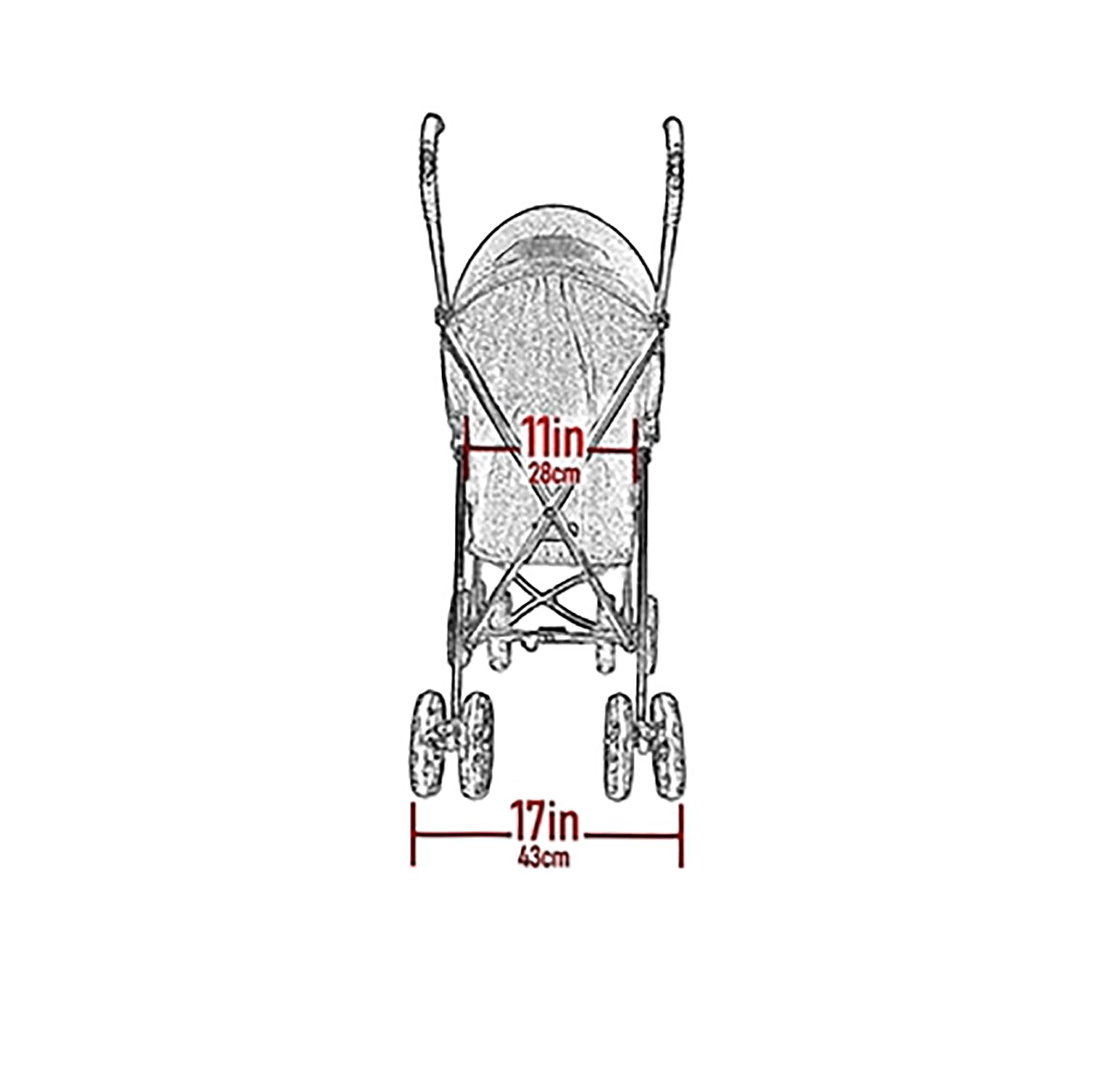 Pet Gear Travel Lite Plus Stroller - Compact & Easy Fold Pet Stroller for Small Dogs & Cats up to 15lbs, No Assembly Required with Large Wheels (3 Colors) - Perfect for Outdoor Walks, Park Visits & Vet Trips