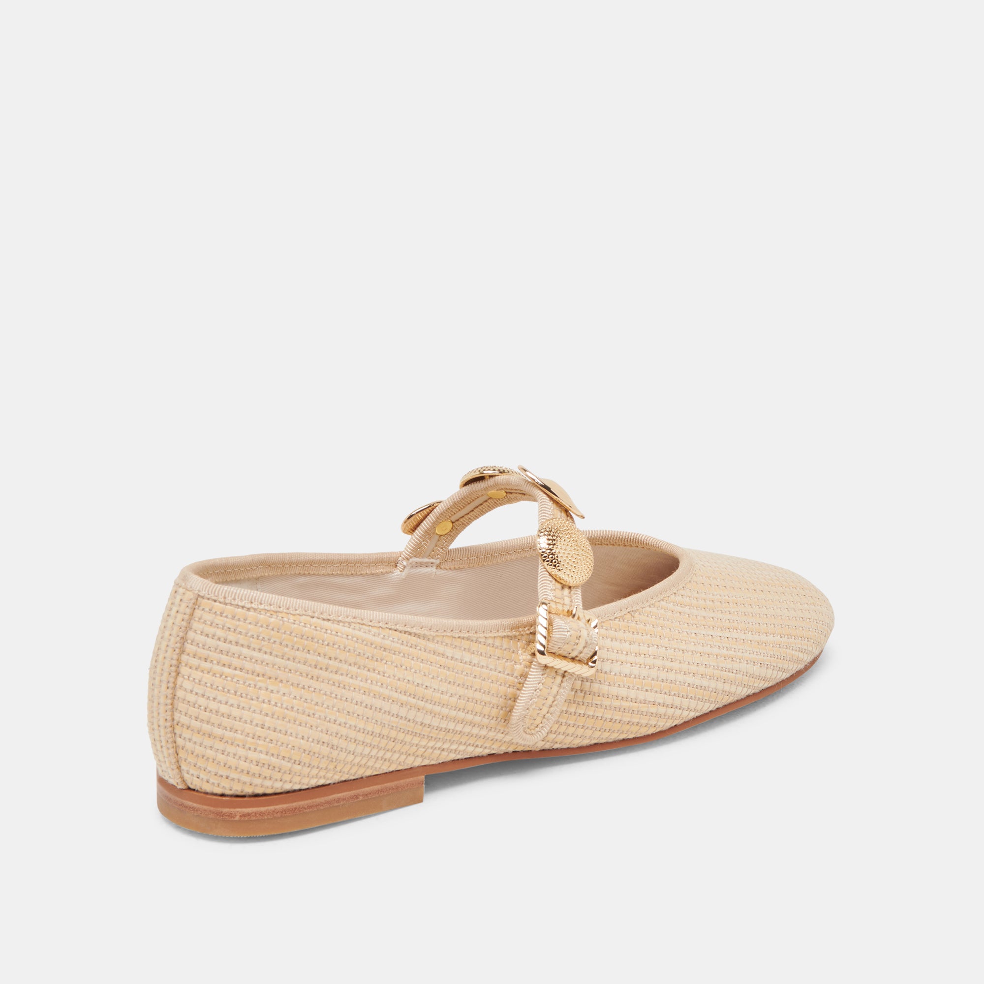 RELAN Women's Ballet Flats - Lightweight Natural Raffia Comfortable Slip-On Shoes for Casual Wear, Work & Travel