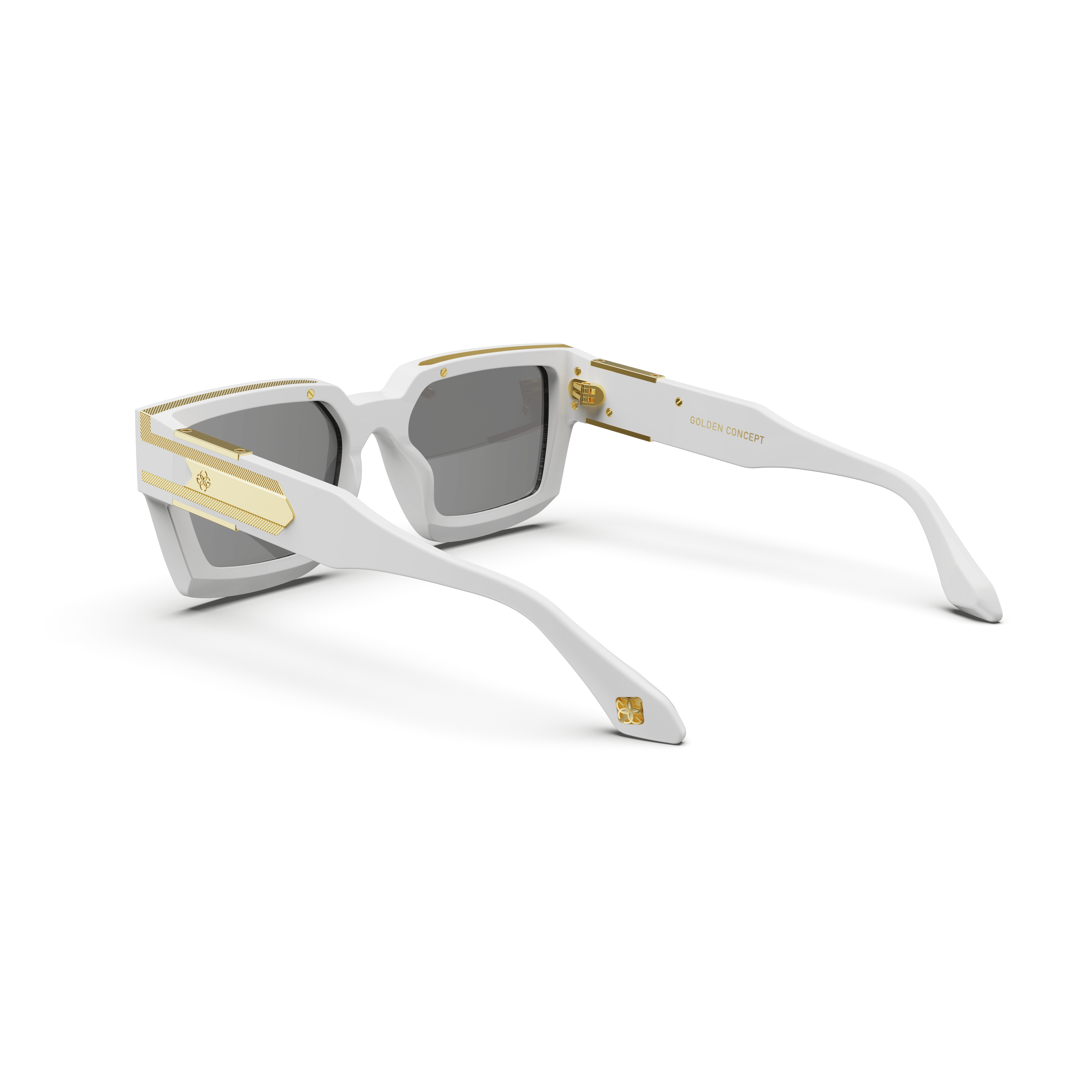 Baller White Sunglasses for Men & Women - UV Protection, Polarized, Fashionable - Perfect for Driving, Beach, and Outdoor Activities