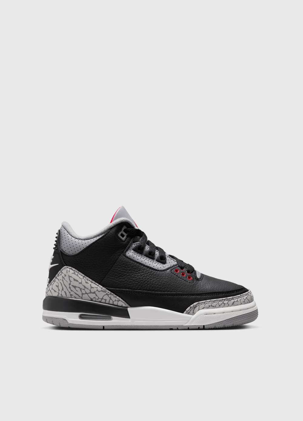 Air Jordan 3 Retro OG 'Black Cement' Basketball Sneakers for Kids (GS) - Classic Comfort & Style for School, Sports & Casual Wear