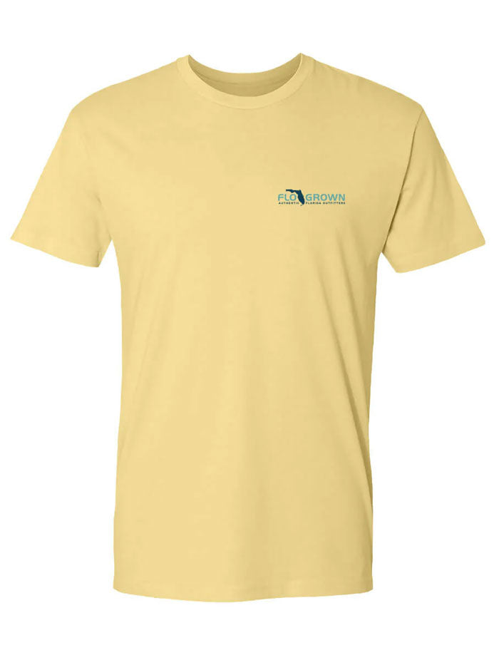 FloGrown FGM 1727 Men's Casual Athletic T-Shirt - Breathable Comfort Fit Yellow Tee for Outdoor Activities & Gym Workouts