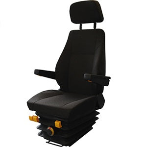 TS 012 Heavy Duty Mechanical Suspension Seat for Construction Equipment - Ergonomic Operator Seat for Excavators, Loaders & Bulldozers - Vibration Damping & Adjustable Comfort for Long Work Shifts