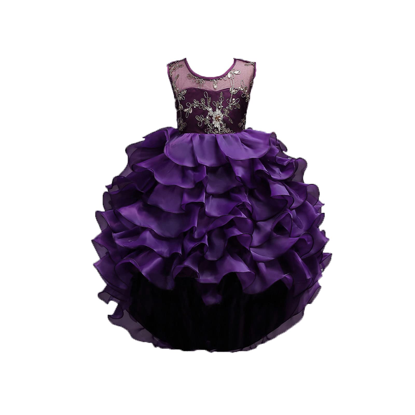 **Princess Dress for Girls - Fluffy Performance Costume for Kids, Birthday Cake Dress, Perfect for Parties, Pageants & Dress-Up Play**