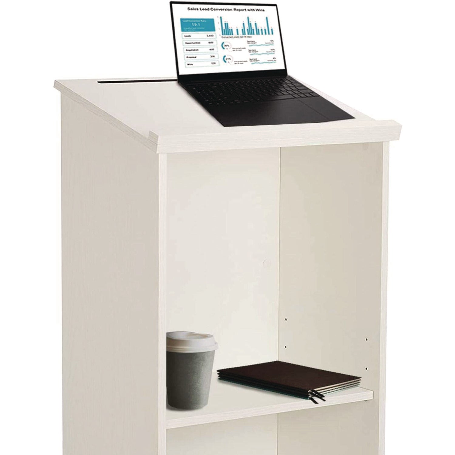 AdirOffice Wooden Podium Lectern Stand - 23