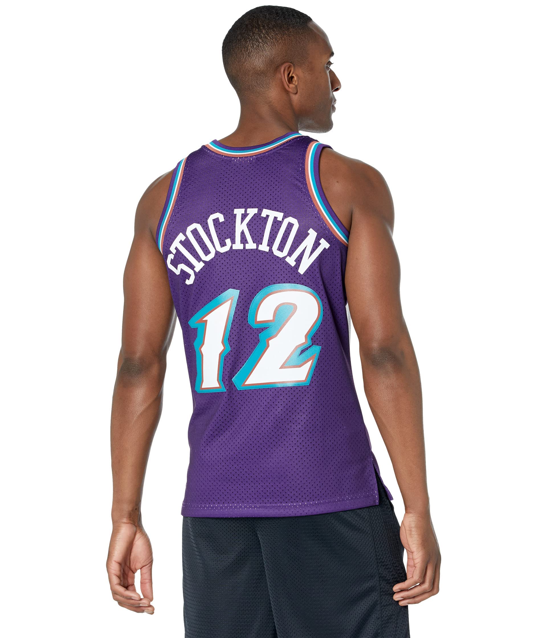 Mitchell & Ness Men's Striped Vintage Baseball Jersey - Retro Sports Apparel for Casual Wear & Game Day Outfits
