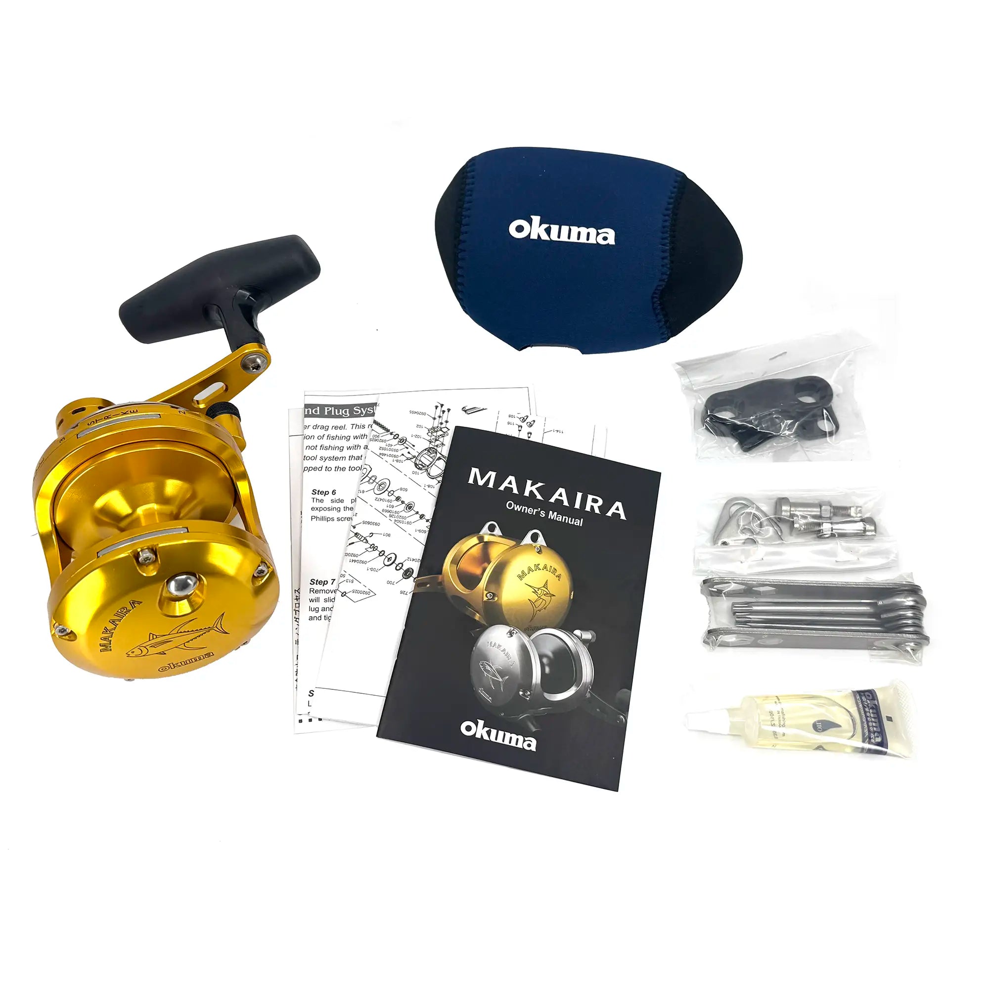 Okuma Makaira MK 15TII SEa Gold Fishing Reel - Saltwater Trolling & Big Game Fishing Reel for Offshore Anglers